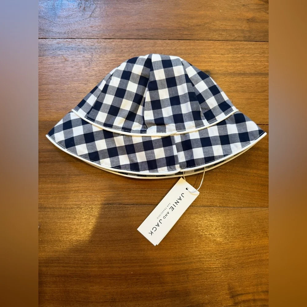 Janie and Jack Gingham Bucket Hat
